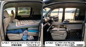 スペイドのシートアレンジ