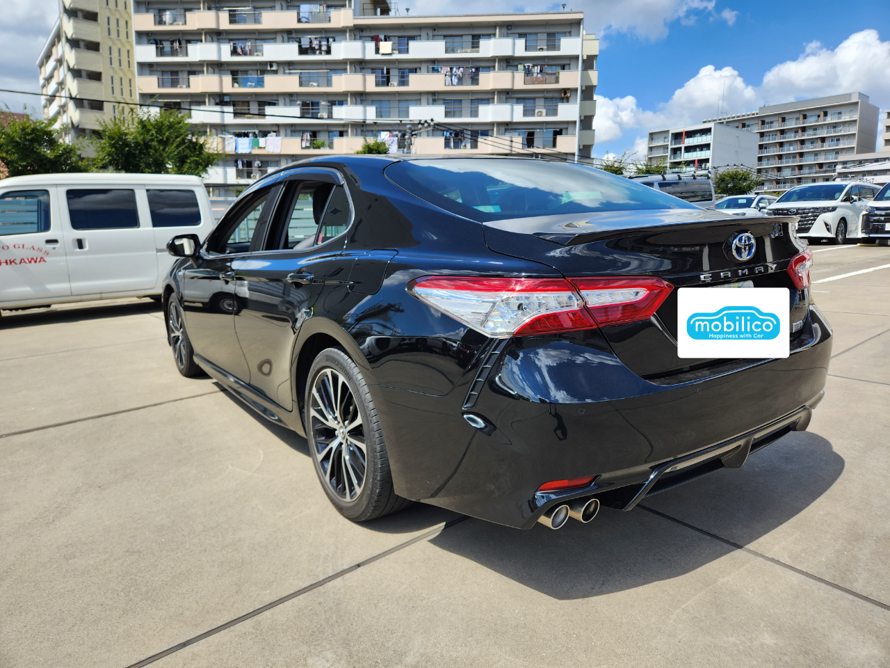 トヨタ カムリ WSレザーパッケージ（2019年・4.5万km・ブラック系）の