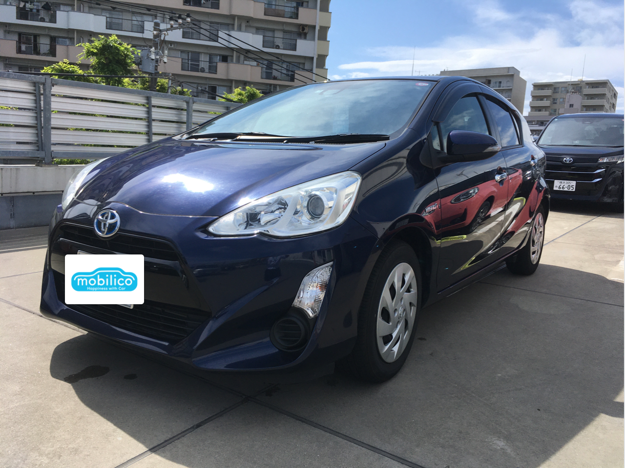 売買済 AQUA 2017年式 275L 黒 トヨタ アクア Sスタイルブラック（2017年・5.5万km・ブルー系）の中古