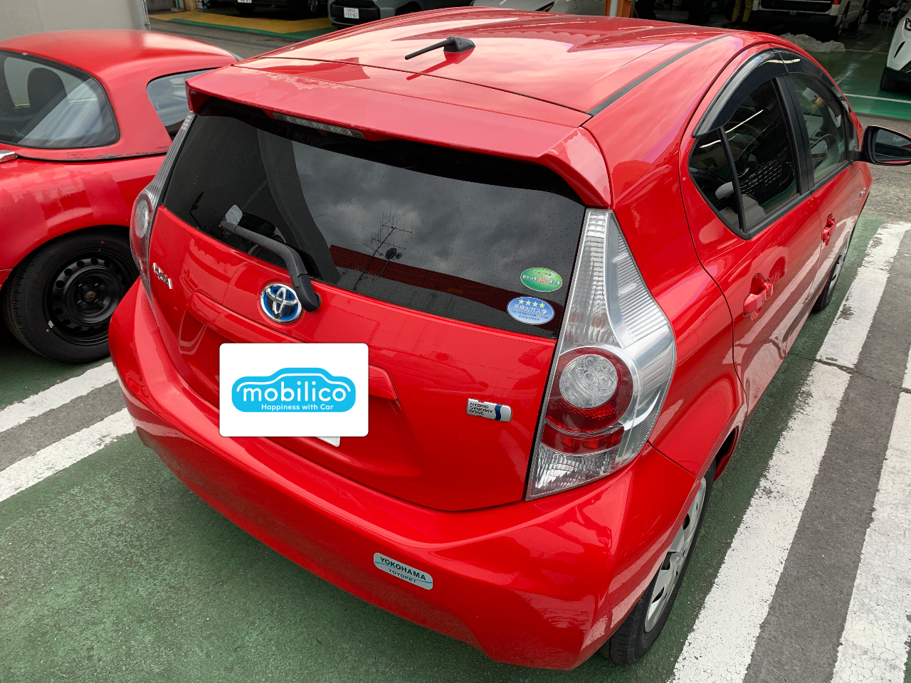 トヨタ アクア S（2012年・7.7万km・レッド系）の中古車情報